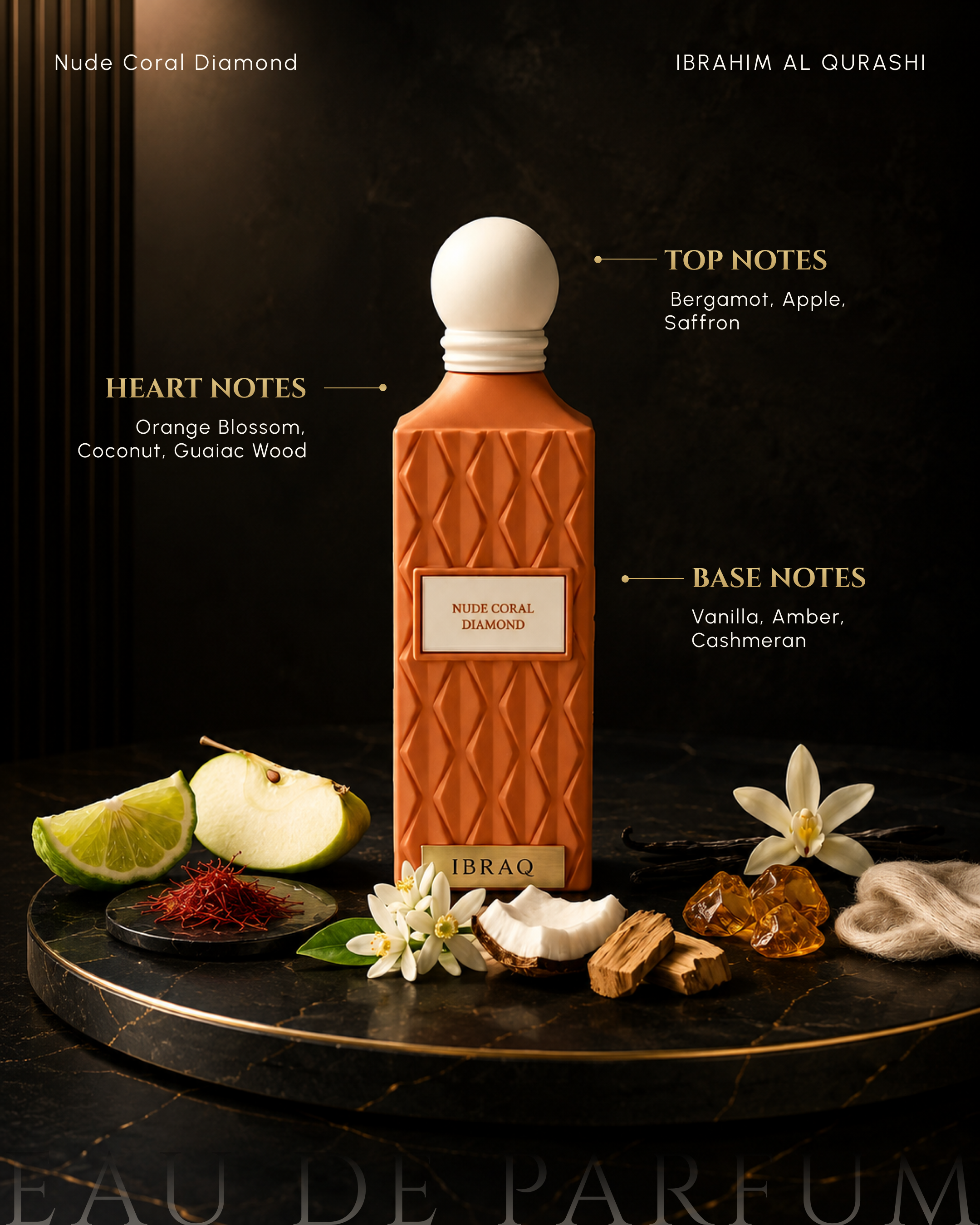 Nude Coral Diamond EDP 150mL Ibrahim Al Qurashi