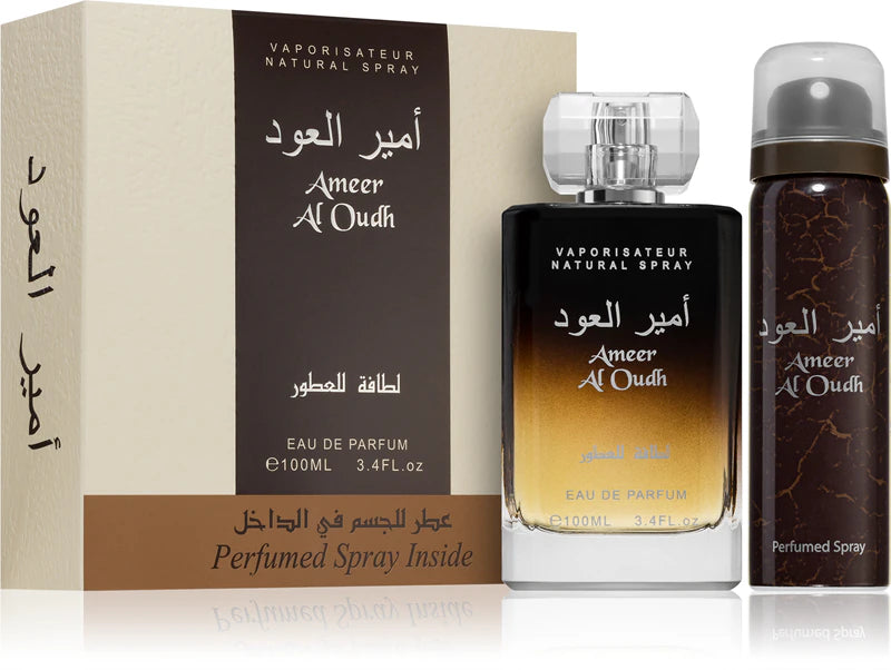 Lattafa Ameer Al Oudh Men's Set – EDP 100ml + Deodorant 50ml